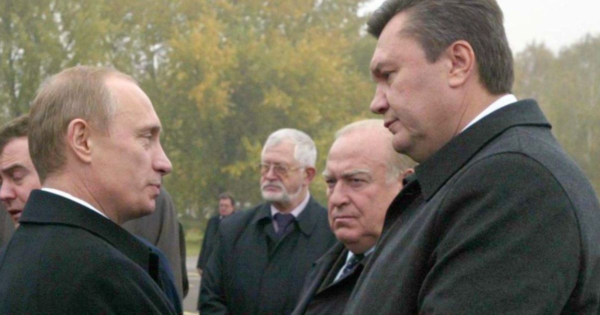 Президент РФ Путін і на той час прем'єр і кандидат у президенти України Віктор Янукович. Жовтень 2008 року