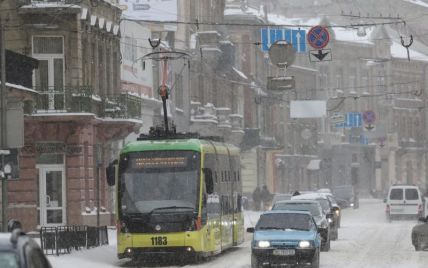 Негода на Львівщині повністю знеструмила 25 сіл та міст, у Львові не курсують трамваї та тролейбуси