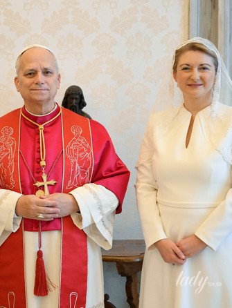 Великий герцог Гійом, Папа Римський Лев XIV та велика герцогиня Стефанія