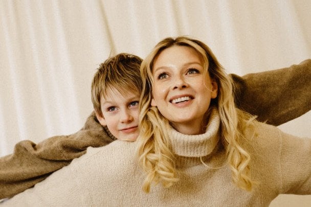 Любава Грешнова з сином / © instagram.com/lubavagreshnova