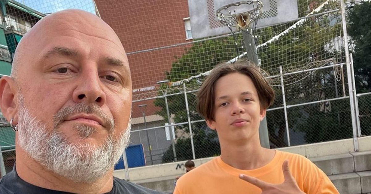 Потап с сыном Андреем