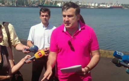 Саакашвили сорвался на крик во время встречи под Одессой
