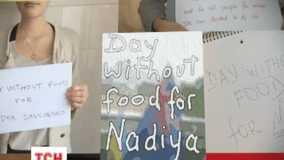Майже тисяча людей по всьому світу голодують на підтримку Савченко