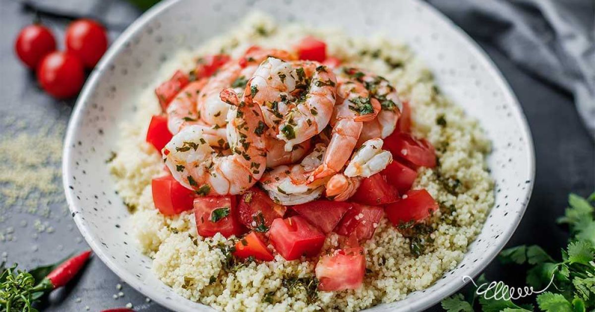 Кускус з креветками