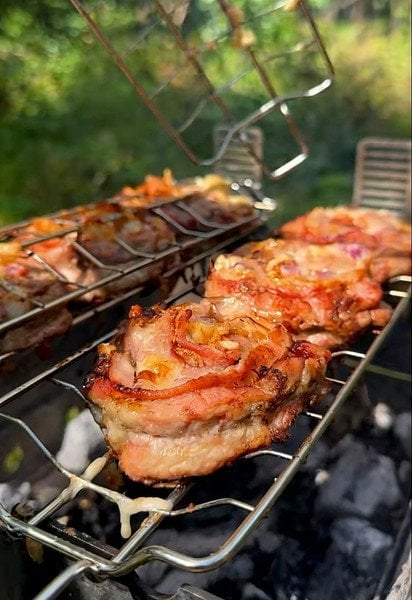 Шашлык-рулет с сыром tiktok.com/@kubfood