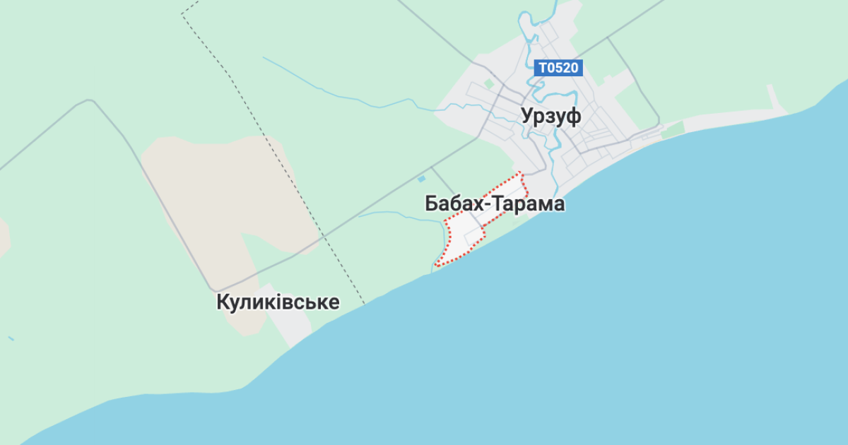 Село Бабах-Тарама на мапі