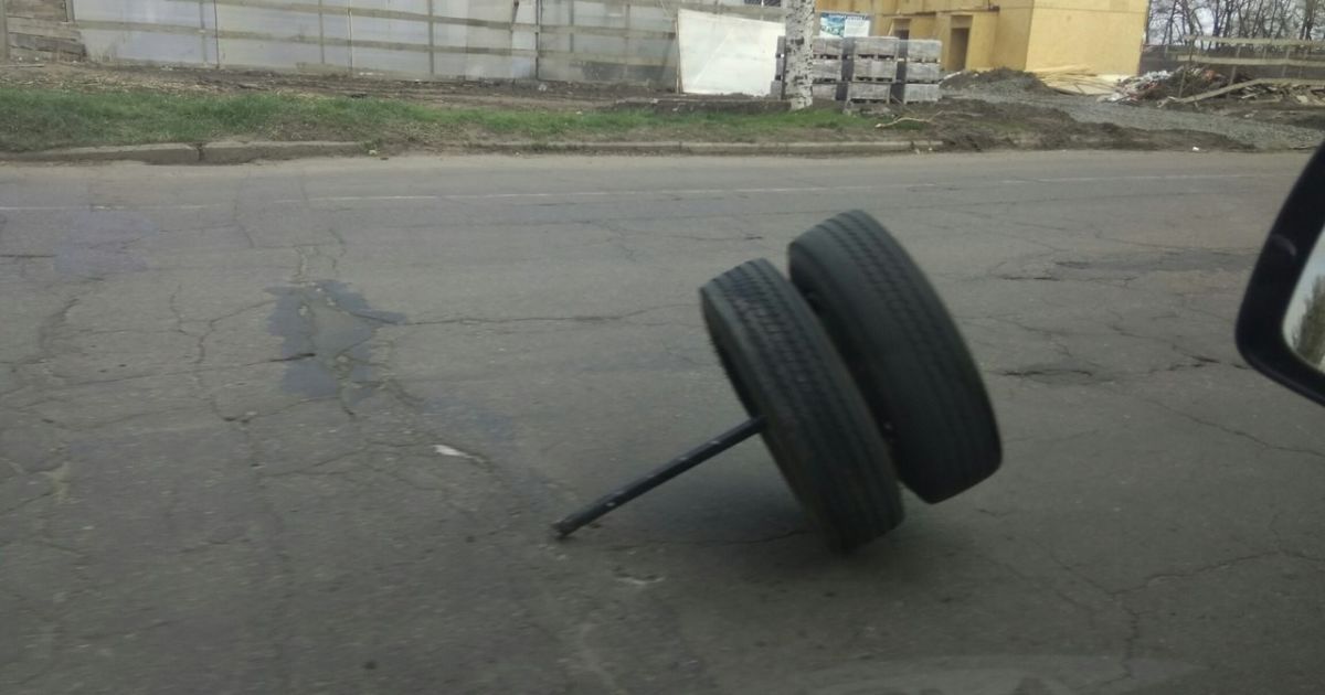 у Черкассах відвалилися колеса_3 / © Подслушано Черкассы
