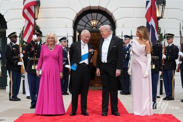 Королева Камілла та король Чарльз, Дональд і Меланія Трампи / © Associated Press