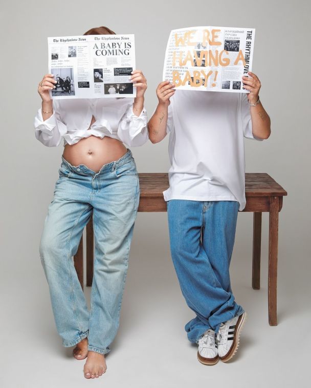 MONATIK с беременной в третий раз женой / © instagram.com/monatik_official