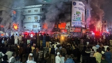 Пожежа в ТЦ Пакистану_1 / © Associated Press