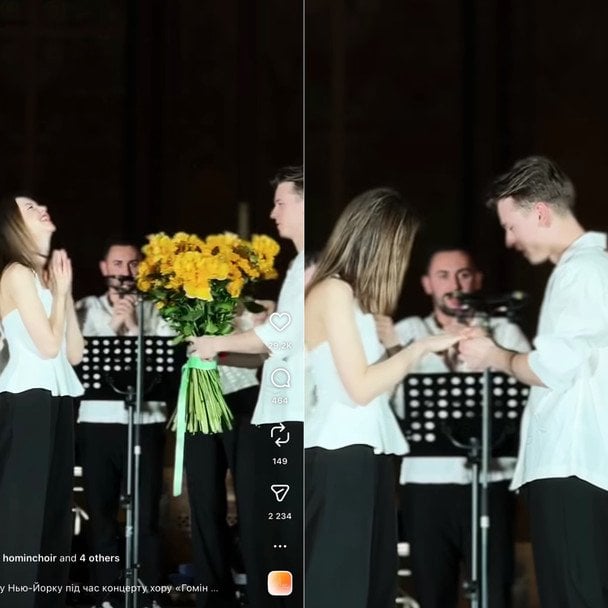 Петро Балушка та Інна Торбич / © instagram.com/hominchoir