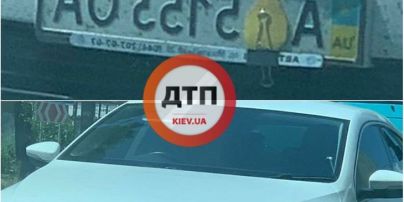 Аркуш та скріпка: в Києві водій оригінально вирішив приховати номерний знак від камер автофіксації