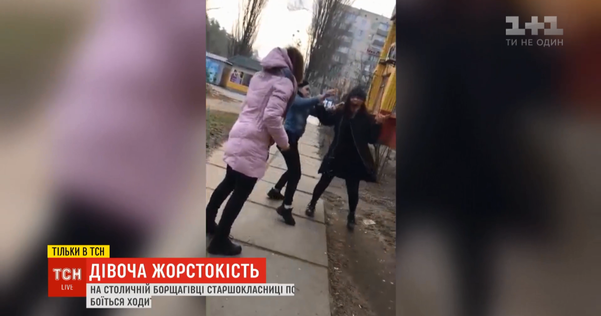 У Києві на Борщагівці дівчата побили однокласницю й виклали відео в соцмережі
