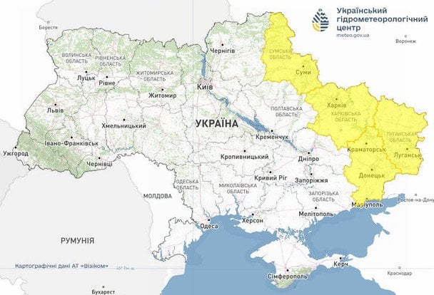 Попередження про грози в Україні 29 липня / © Укргідрометцентр