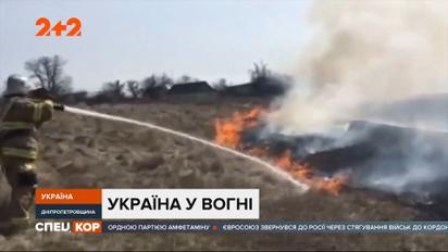 Україна у вогні: через спалювання сухостою у всій державі спалахують пожежі