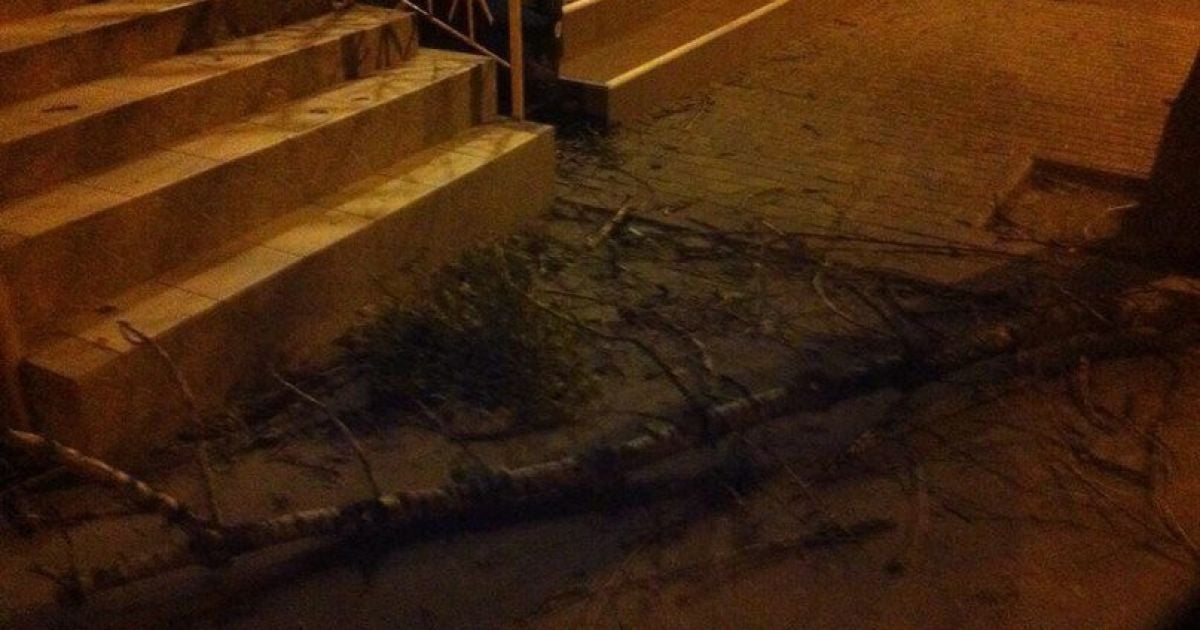 В Харькове наблюдали небывалый ураган.