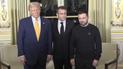 Зустріч у Парижі Еммануеля Макрона, Дональда Трампа і Володимира Зеленського