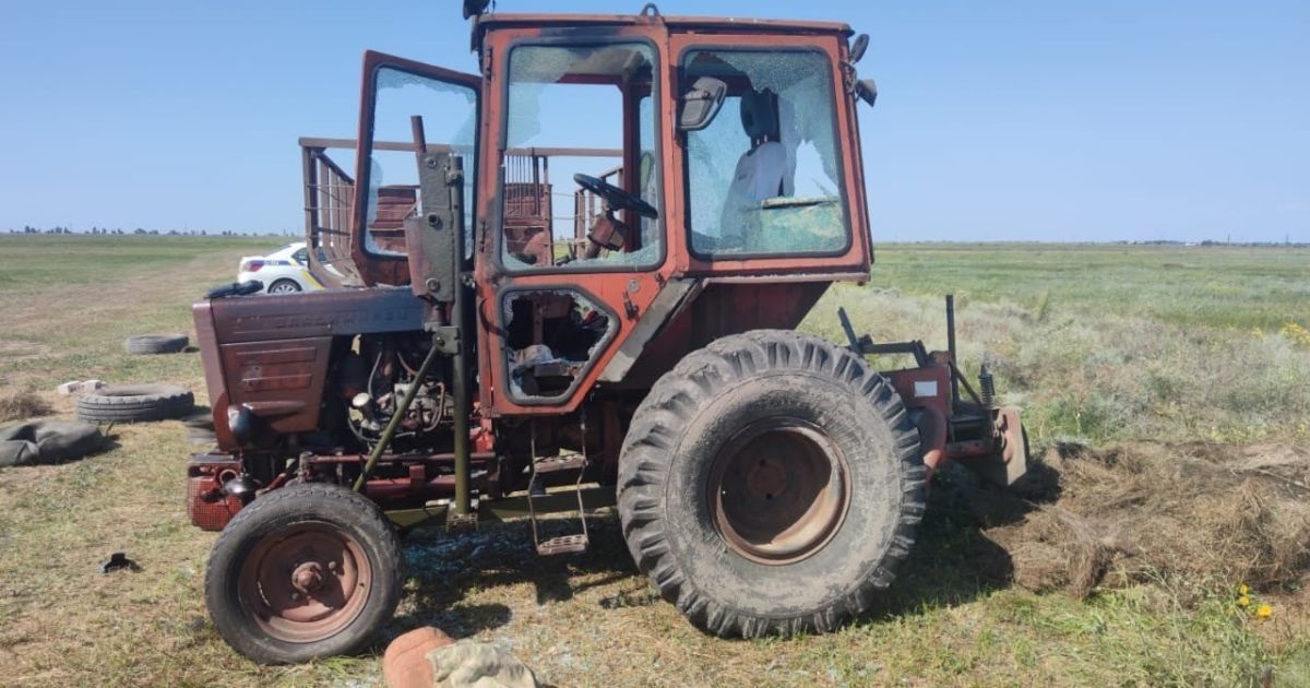 Напад у полі_5 / © ГУ НП в Херсонській області