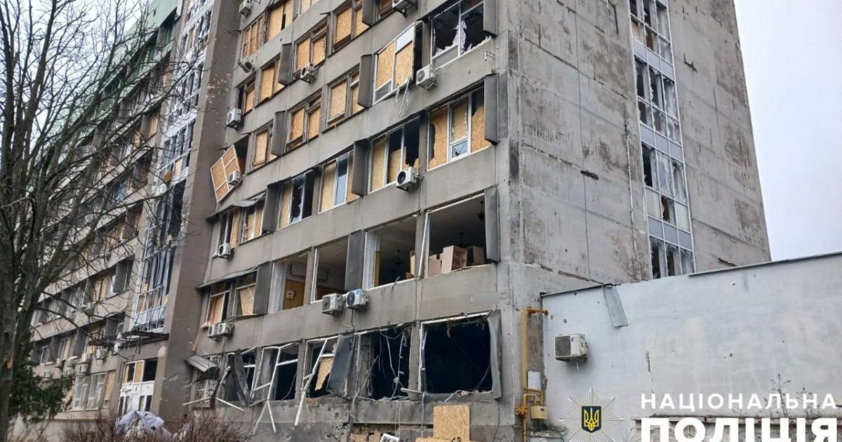 The aftermath of the shelling of Kherson region