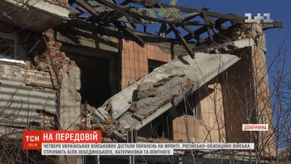 Возле Донецкого аэропорта оккупанты расстреливают наши позиции маскируя технику среди руин