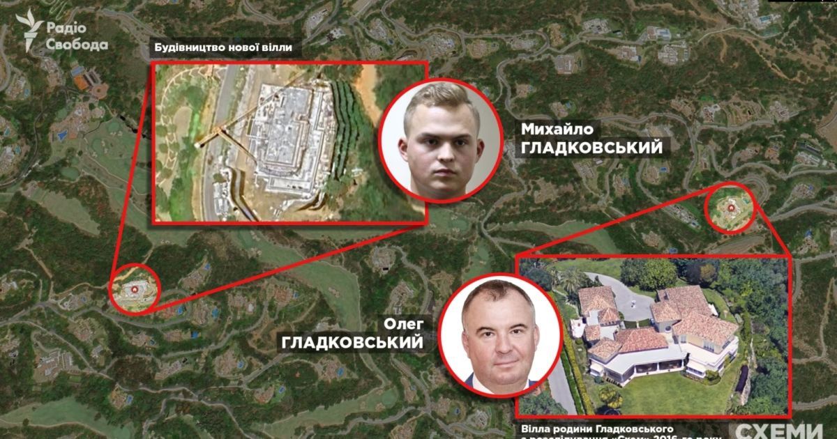 Вілли родини Гладковських в Іспанії розташовані поруч