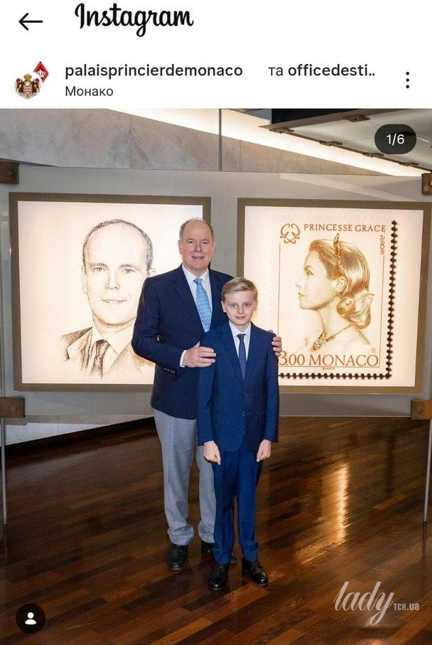 Князь Альбер ІІ з сином принцом Жаком / © Instagram княжої родини Монако