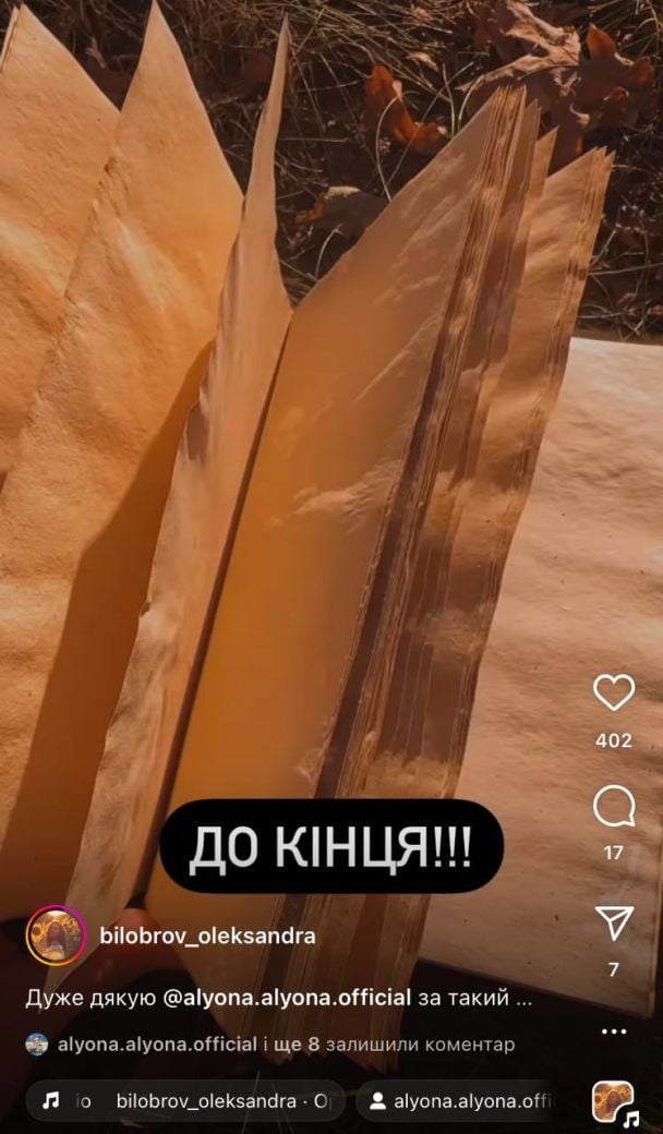 Подарок от Алёны alyona / © instagram.com/bilobrov_oleksandra