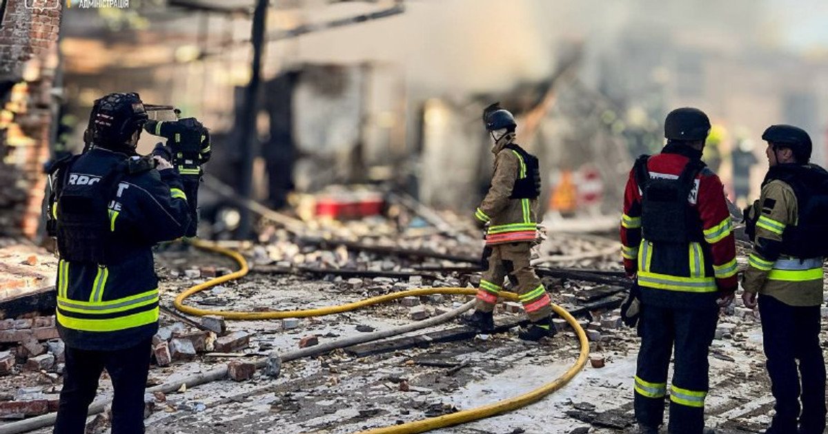 The aftermath of the drone attacks in Sumy
