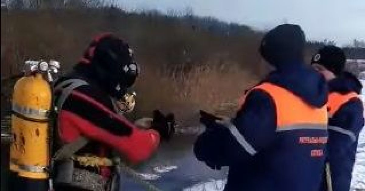 скриншот с видео/Центральная спасательно-водолазная служба Львовской области