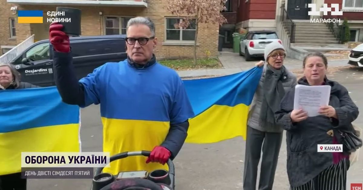 Канадієць у рідному місті влаштовує під російським консульством щоденні протести з нагадуванням про війну в Україні