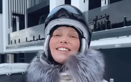 Оля Полякова показала, як катається на лижах у Буковелі, й розповіла про свій невеликий відпочинок