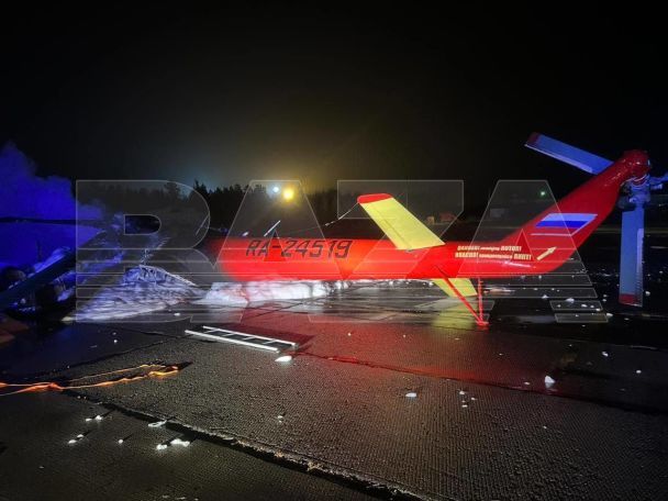 У російському Ноябрську двоє школярів спалили вертоліт Мі-8 / © t.me/bazabazon