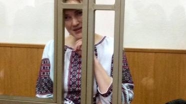 Савченко надела аутентичный национальный костюм, который ей привезла сестра Вера / © Фото Валентины Мудрык/ТСН