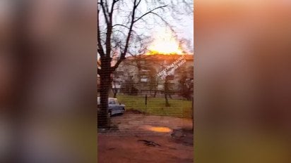 Видео с моментом удара «Шахеда» по дому в Киеве