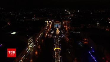 Новорічний Львів з висоти пташиного польоту