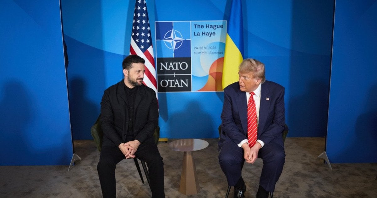 Зустріч Володимира Зеленського та Дональда Трампа у Гаазі