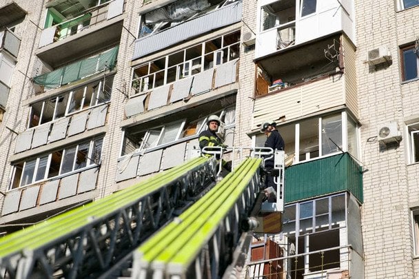 У Смілі є пошкодження багатоповерхівок, поранені діти / © Голова Черкаської ОВА Ігор Табурець.