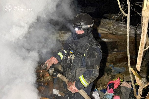 Последствия обстрела Харьковской области 1 января