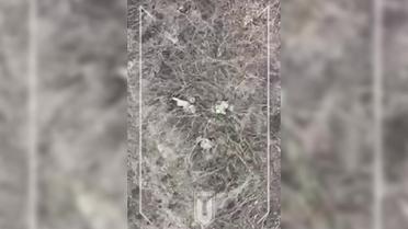 "Азов" показав ефектну роботу дрона по армії РФ