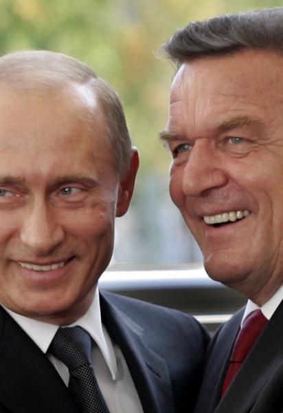 Владимир Путин и Герхард Шрёдер