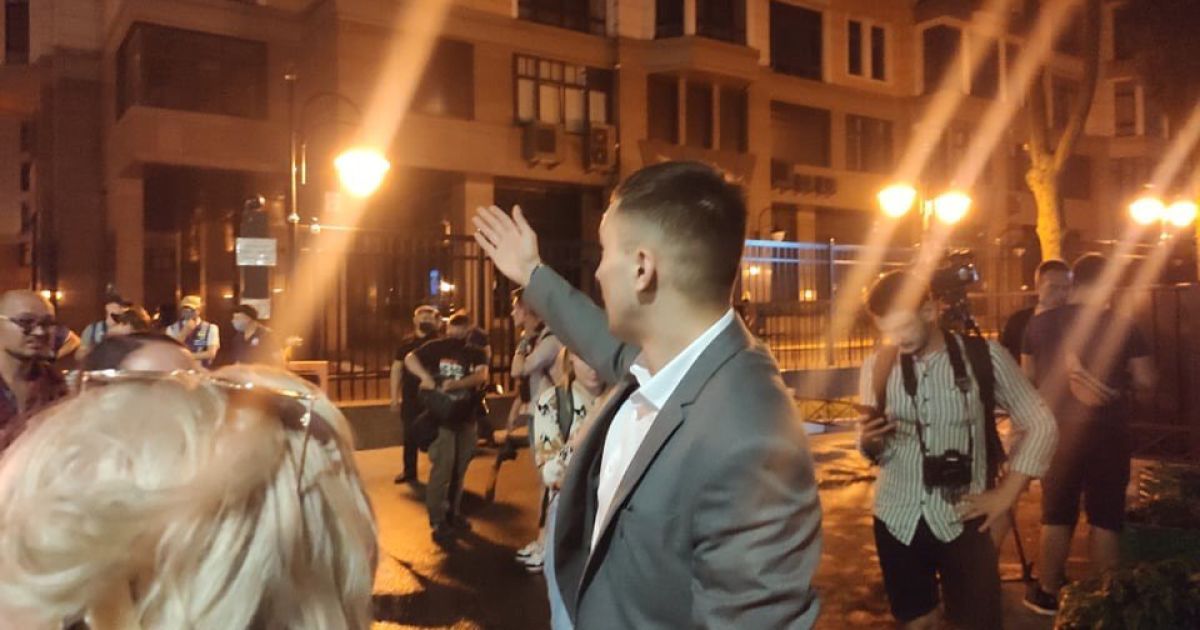 протест зі Стерненком під будинком Зеленського_5 / © Фото Наталії Нагорної/ТСН