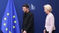 Ursula von der Leyen and Volodymyr Zelenskyy