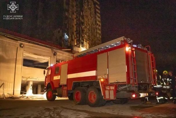 Морвокзал в Одесі після атаки РФ / © Головне управління ДСНС в Одеській області/facebook