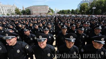 В Киеве приняли присягу патрульные / © Украинская правда