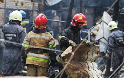 У Києві під час пожежі в недобудованому дитсадку прогримів вибух