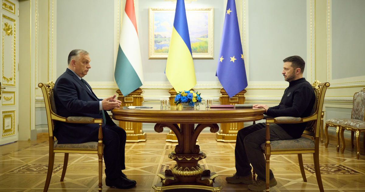 Президент України Володимир Зеленський та премʼєр-міністр Угорщини Віктор Орбан