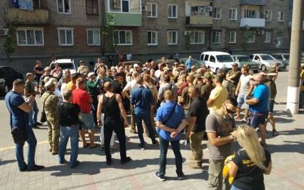У Бердянську активісти вимагали відшукати вбивць ветерана АТО Олешка