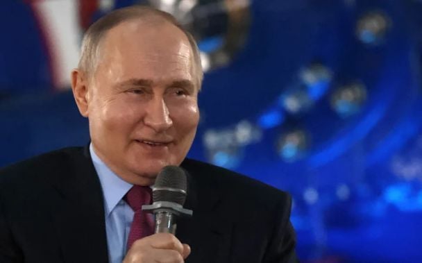 Путін в Челябінську 16 лютого / © скриншот з відео