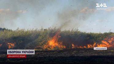 Масштабный пожар в Николаевской области - огонь перекинулся на жилые дома