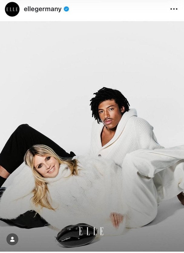 Гайді Клум із сином Генрі, фото: instagram.com/ellegermany